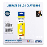 Tinta Epson T664 Amarillo L310 L355 L380 L395 L396 L495 L575