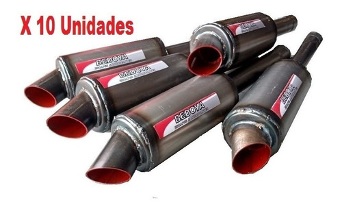 Escape Muffler Bum Bum Simil Inox 10 Unidades