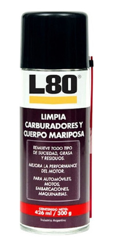 Aerosol Limpia Carburador Cuerpo Mariposa 426 Ml 300g