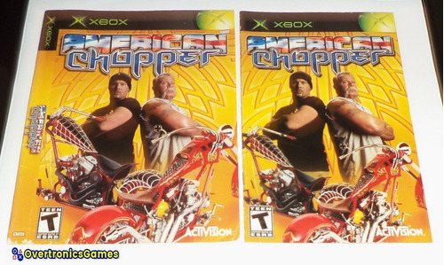 Encarte E Manual Do Jogo American Chopper Xbox