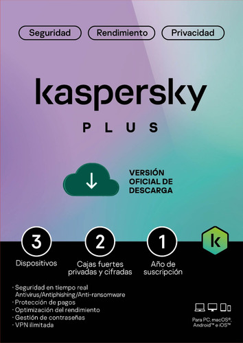 Kaspersky Internet Security 3 Pc 1 Año Licencia Original