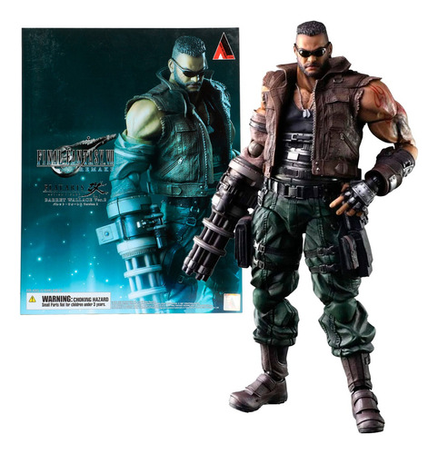 Final Fantasy Barret Wallace Figura Articulada Play Arts Kai