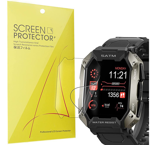 Compatible Para Amaztim C20 Smart Watch Screen Protector, La