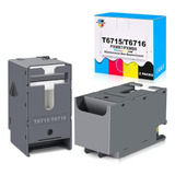 Caja De Mantenimiento T6715 T671500 Impresoras Epson Wo...