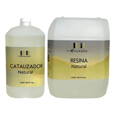 Resina Epóxica Alta Transparencia, Bajo Espesor, No Se Amarillenta, Autonivelante, Pisos, Barras, Marmoleados - Natural 12kg- Once&once Nexartis | Meses sin interés