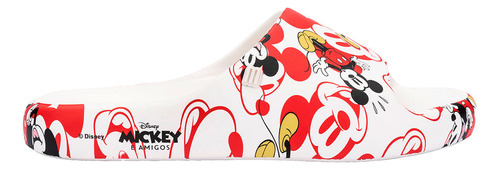 Melissa Free Print Slide + Mickey And Friends Branco Vermelh