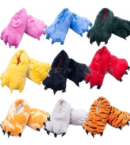 Pantuflas Con Garras Kigurumi Talla 21 A 44 Animales Adultos