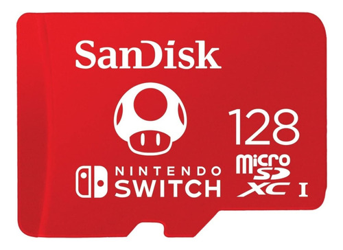 Memoria Sandisk Micro Sd 128gb Oficial Nintendo Switch Fc A