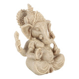 Estátua Do Deus Elefante Indiano Ganesha Em Resina De Arenit