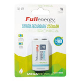 Bateria Pila 9v Recargable 250mah Fullenergy Ni-mh 1200ciclo