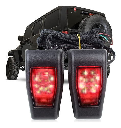 Luz Led De Puerta Trasera En Bisagra Jeep Wrangler Jk 07-18