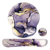 Purple Marble Mouse Pad For Office And Laptop, Keyboard...