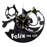 Reloj De Pared Disco Vinil Vinilo Acetato El Gato Felix