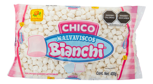 Malvavisco Bianchi Chico Bombon Mini Blanco De La Rosa 400g