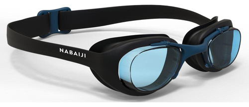 Gafas De Natación Nabaiji Con Estampado De Base En X, Tamaño Grande, Color Negro Y Azul, Talla G