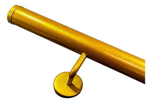 Corrimao P/ Parede Inox Escadas Rampa Cor Dourado Metalizado