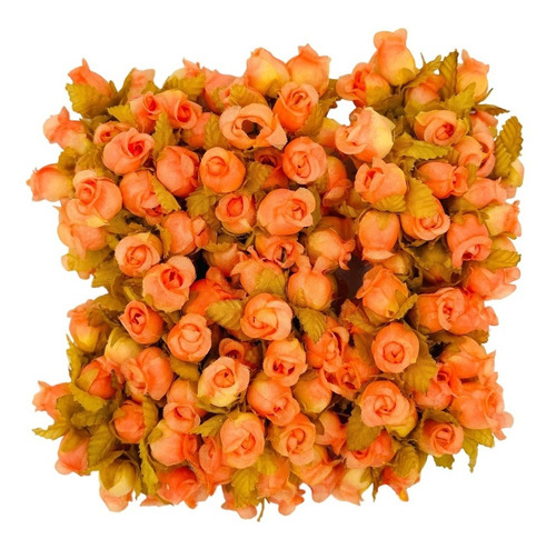 144 Mini Rosas Cor De Rosa Flores Artificiais Tubetes Flor