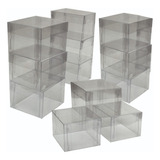 Pack It | Caja Cuadrado Cubo Transparente Confitería | 12 Pz