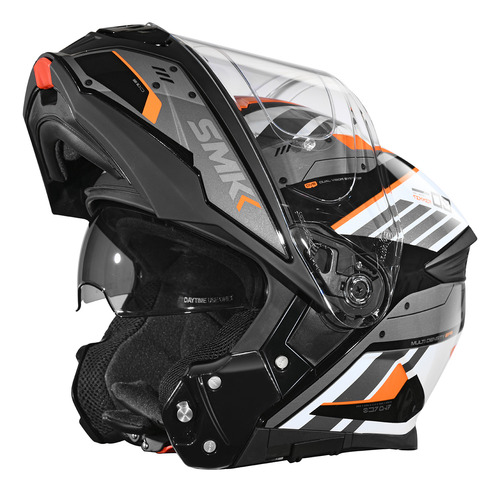 Casco Moto Rebatible Smk Gullwing Tekker Doble Visor