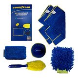 Kit Lavado Auto Esponja Trapo Cepillo Toalla 6 En 1 Goodyear