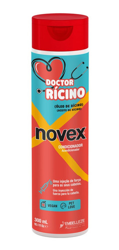 Shampoo Sin Sal Vegano Con Aceite Ricino Fortalecedor Novex