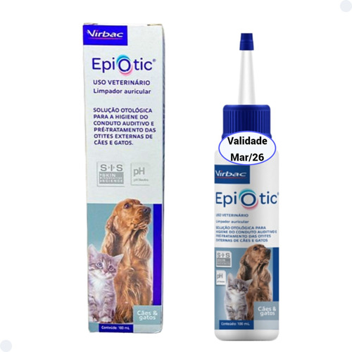 Epiotic Solução Otológica Higiene Cães E Gatos 100ml Virbac