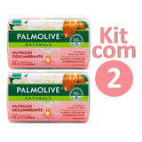 Kit Com 2 Sabonetes Palmolive Nutrição Deslumbrante 85g