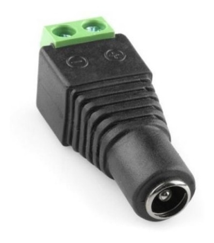 10 X Ficha Plug Hembra Dc 5.5 X 2.1mm Bornera Camaras Cctv