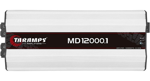 Amplificador Taramps Md 12000.1 De 0.5 Ohms 12,000 Rms 