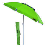 Sombrilla Playa Kaimon Sk180 Reclinable  Color Verde Con Diseño Liso