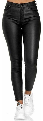 Leather Leggings Elastic Leather Pants