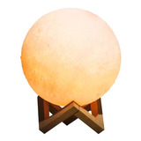 Lámpara De Mesa Full Moon, 15 Cm, 3d, Usb Touch, 4 Colores Led