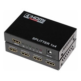 Splitter Hdmi 1x4 Entrada 4 Salidas 1.4v 1080 3d C/fuente