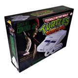 Caixa Super Nintendo Tartaruga Ninja Em Madeira Mdf