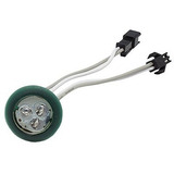 Modulo Redondo Feria 3 Leds Verde 100 Pzs Lmd-d5mm-g3-19p