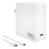 Cargador Para Mac Book Pro De 100 W, Cargador Rápido Usb C C