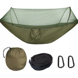 Rede Dormir Descanso Mosquiteiro Camuflagem Camping 250kg