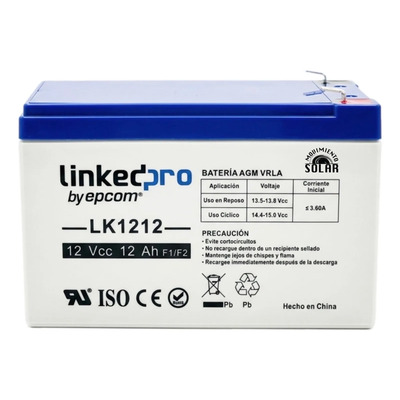 Bateria Agm 12ah 12v Para Panel Solar Ciclo Profundo | Envío gratis