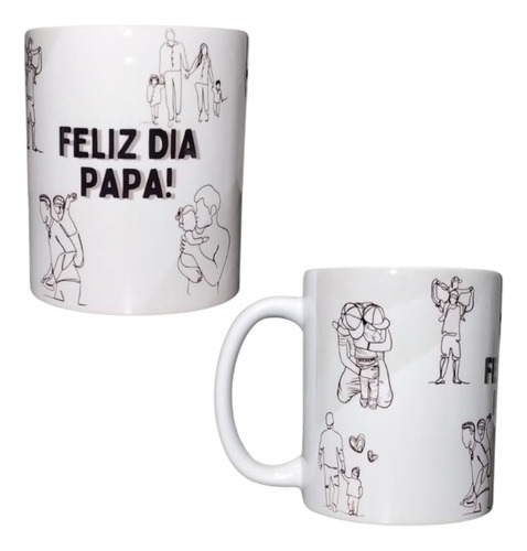 Taza Feliz Dia Del Padre Sublimada, Con Tu Foto, Cerámica 