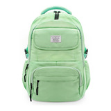 Mochila Para Notebook 15 Polegadas Em Poliester Verde Agua