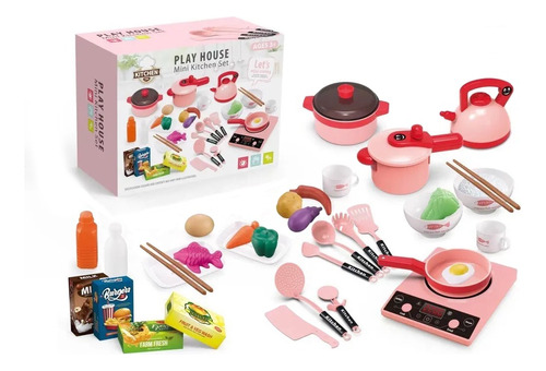 Set Juego De Cocina Elementos De Cocina Juguete Para Niñas