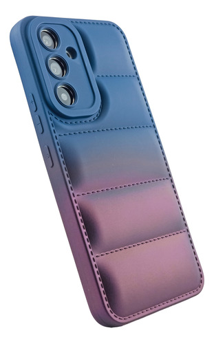 Funda Cubre Modulo Puffer Perlada Bicolor Para Samsung A34