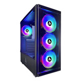 Gabinete De Pc Gamer Apevia Genesis-bk Mid Tower Rgb Negro