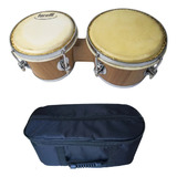 Kit Bongo Torelli Tb-010 Branco 6x7 Com Capa Acolchoada