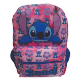 Mochila Stitch Escolar Alça Costas