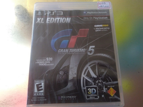 Juego De Playstation 3 Ref 02,gran Turismo 5 Xl Edition. 