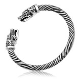 Brazalete Pulsera Vikingo Cabeza De Dragon , 7cm Diametro