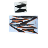 Kit Jogo Adesivo Faixa Honda Xr 250 Tornado 2008 Laranja 821