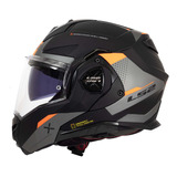 Casco Abatible Ls2 Ff901 Advant X Oblivion Negro / Titanium