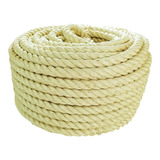 Corda Naval Sisal 32mm 50mts Exercício, Artesanato Decoração